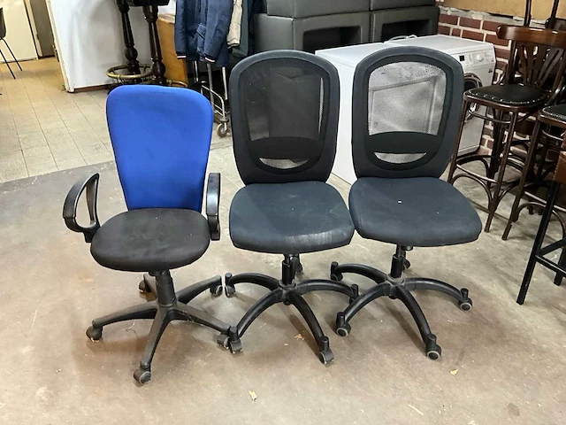 Bureaustoelen (3x) - afbeelding 1 van  7