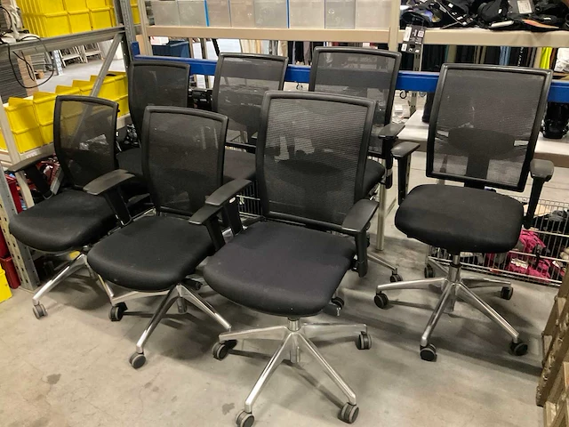 Bureaustoelen (7x) - afbeelding 1 van  3