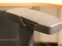 Bureaustoelen | zwart gestoffeerd | 3 stuks - afbeelding 7 van  10