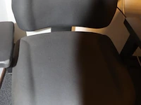 Bureaustoelen | zwart gestoffeerd | 3 stuks - afbeelding 10 van  10