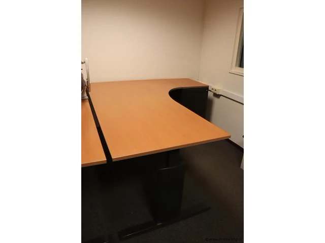 Bureautafel incl. ladekast| in hoogte verstelbaar| 200x80x75cm - afbeelding 1 van  5