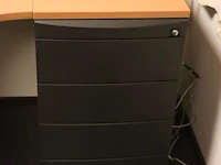 Bureautafel incl. ladekast| in hoogte verstelbaar| 200x80x75cm - afbeelding 3 van  5