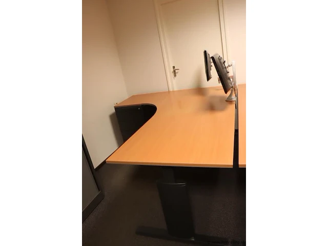Bureautafel incl. ladekast| in hoogte verstelbaar| 200x80x75cm - afbeelding 1 van  6