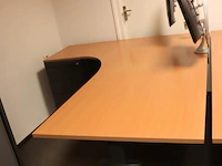 Bureautafel incl. ladekast| in hoogte verstelbaar| 200x80x75cm - afbeelding 1 van  6