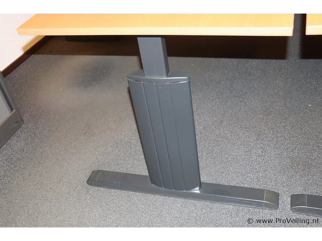Bureautafel incl. ladekast| in hoogte verstelbaar| 200x80x75cm - afbeelding 2 van  6
