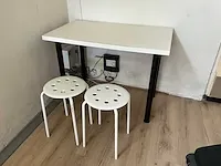 Bureautafel inclusief krukken - afbeelding 2 van  2