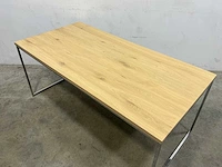 Bureautafel met eiken blad (2x) - afbeelding 2 van  5