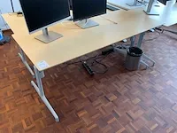 Bureautafel met hp monitoren (3x) - afbeelding 2 van  8