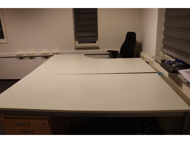 Bureautafels - 2 stuks| in hoogte verstelbaar | 160x80-120x74cm | incl. ladekast - afbeelding 2 van  8