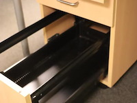 Bureautafels - 2 stuks| in hoogte verstelbaar | 160x80-120x74cm | incl. ladekast - afbeelding 6 van  8