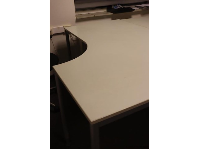 Bureautafels - 2 stuks| in hoogte verstelbaar | 160x80-120x74cm | incl. ladekast - afbeelding 7 van  8