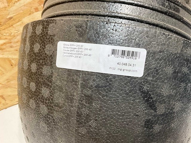 Burgerhout ventilatiebocht wtw epp+ 200 45° (19x) - afbeelding 4 van  5