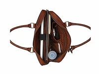 Burkely - laptoptas - antique avery - leer - cognac - afbeelding 2 van  3