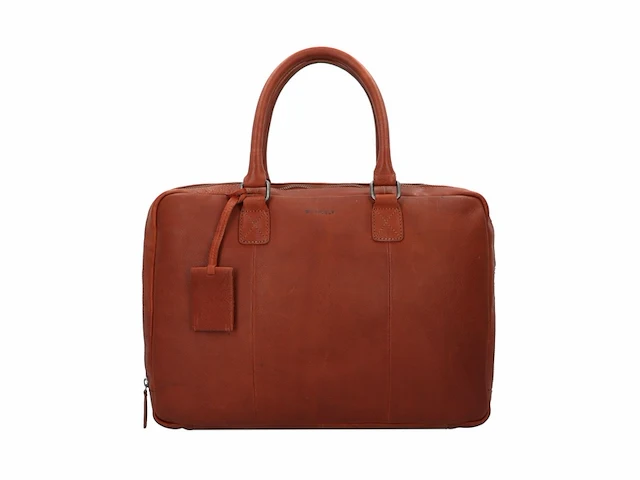 Burkely fundamentals antique avery worker 15.6'' laptoptas volwassenen cognac - afbeelding 1 van  2