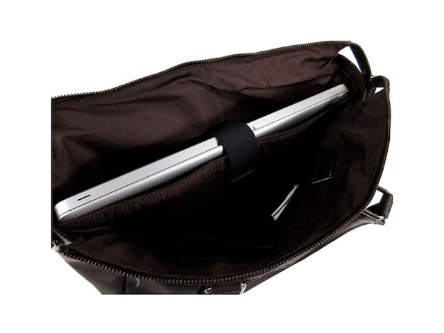 Burkely on the move unisex laptoptas 15 6'' met rits inclusief powerbank bruin - afbeelding 2 van  5