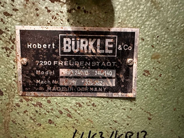 Bürkle - hso 240/d 340/140 - fineerpers - afbeelding 13 van  26