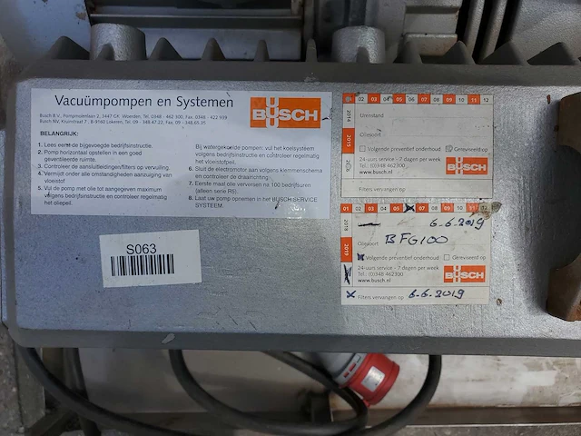 Busch - r5 ra 0160 c 4z whzz - vacuümpomp - afbeelding 7 van  15