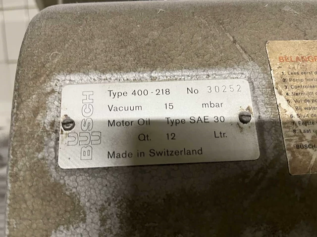 Busch 400-218 vacuumpomp - afbeelding 7 van  7
