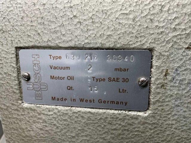 Busch 630 213 vacuümpomp - afbeelding 8 van  9