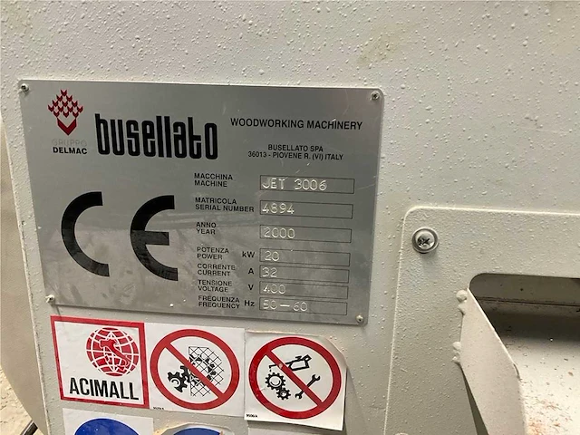 Busellato - 2000 - jet 3006 - horizontaal cnc-bewerkingscentrum - afbeelding 9 van  10
