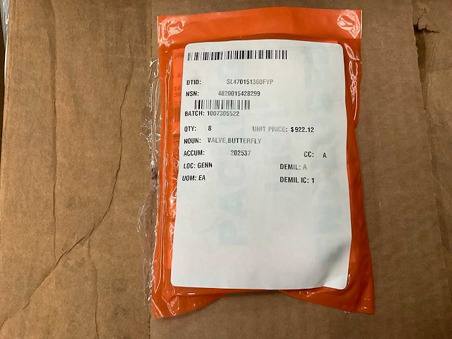 Butterfly valve (8x) - afbeelding 5 van  5