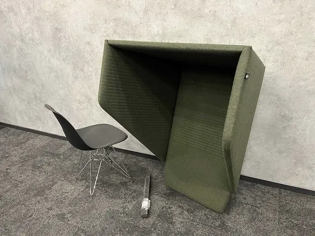 Buzzispace buzzihood - akoestische telefooncel - donker groen - afbeelding 1 van  14