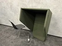 Buzzispace buzzihood - akoestische telefooncel - donker groen - afbeelding 1 van  14