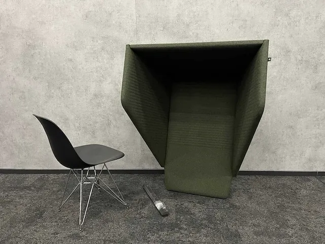 Buzzispace buzzihood - akoestische telefooncel - donker groen - afbeelding 8 van  14