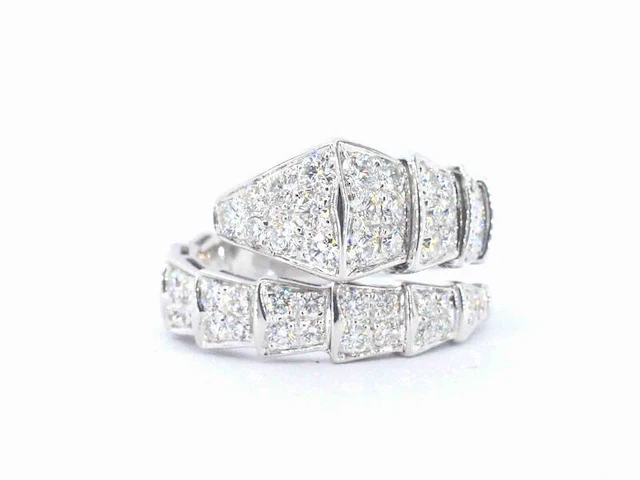 Bvlgari - serpenti viper ring pave met diamanten - afbeelding 10 van  12