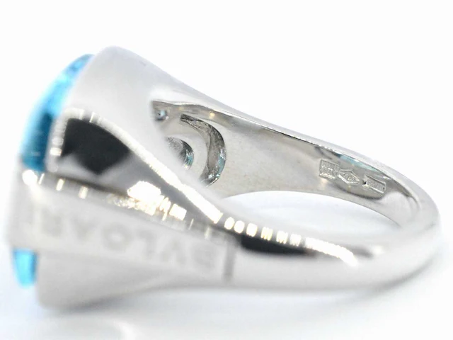 Bvlgari ring blauwe topaas - afbeelding 7 van  7