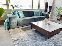 By italia salontafel met wit marmeren blad by italia, walnoot / wit marmer - afbeelding 8 van  9