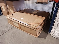 By italia salontafel met wit marmeren blad by italia, walnoot / wit marmer - afbeelding 9 van  9