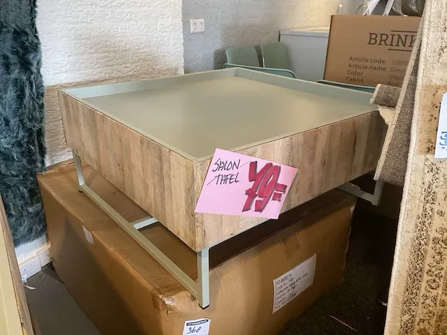Byboo hopper salontafel 82x82x40cm (4x) - afbeelding 1 van  4