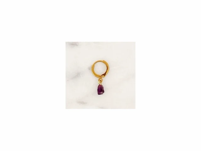 Bynouck jewelry oorbellen set amethist steen - afbeelding 1 van  1