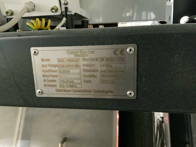 (c) 2021 hafei mayer 6sxz-480ci-gy (c)kleur en polymeer sorteerder - afbeelding 5 van  9