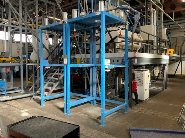 (c) 2022 team-spaw pnaumatic supply (c)dubbele pneumatische big-bag vulstation - afbeelding 1 van  5