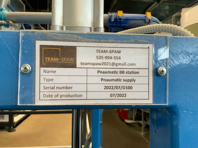 (c) 2022 team-spaw pnaumatic supply (c)dubbele pneumatische big-bag vulstation - afbeelding 2 van  5