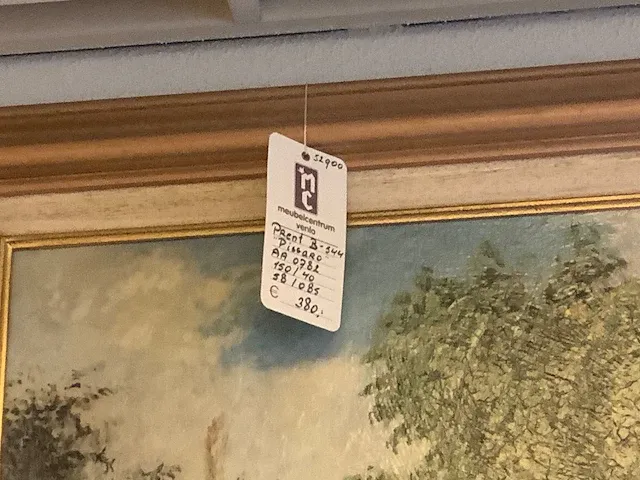 C. pissaro print in lijst - afbeelding 2 van  2