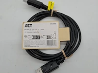 Ca. 1000x display port kabel, act, ak3980 dp male 2.00m - afbeelding 1 van  5