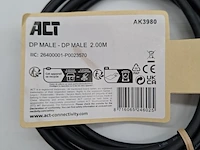 Ca. 1000x display port kabel, act, ak3980 dp male 2.00m - afbeelding 2 van  5