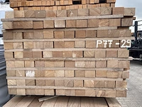 Ca. 100x angelim pedra regels fijnbezaagd, 52x75mm, lengte 275cm - afbeelding 3 van  3