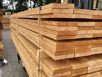 Ca. 100x douglas vlonderplanken, 25x140mm, lengte 300cm - afbeelding 2 van  3