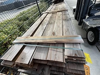 Ca. 100x douglas wisselsponning, 18x190mm, lengte 400cm - afbeelding 1 van  3