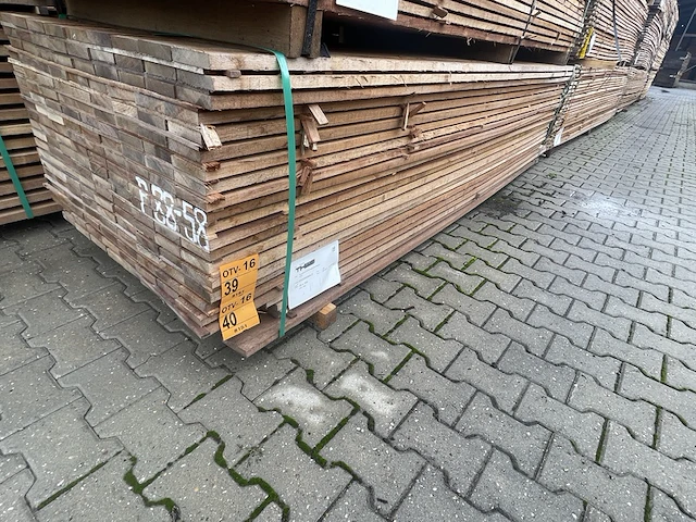 Ca. 100x guyana teak beschoeiingsplanken, 20x100mm, lengte 300cm - afbeelding 4 van  4