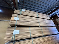 Ca. 100x guyana teak vlonderplanken, 21x145mm, lengte 335cm - afbeelding 4 van  4
