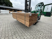 Ca. 100x guyana teak vlonderplanken, 21x145mm, lengte 365cm - afbeelding 2 van  4