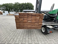 Ca. 100x guyana teak vlonderplanken, 21x145mm, lengte 365cm - afbeelding 3 van  4