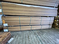 Ca. 100x guyana teak vlonderplanken, 21x145mm, lengte 365cm - afbeelding 4 van  4