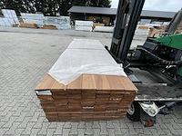 Ca. 100x guyana teak vlonderplanken, 21x145mm, lengte 395cm - afbeelding 1 van  4
