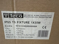 Ca. 100x ip65 t5 fixture 1x35w led armatuur, teco professional - afbeelding 5 van  6